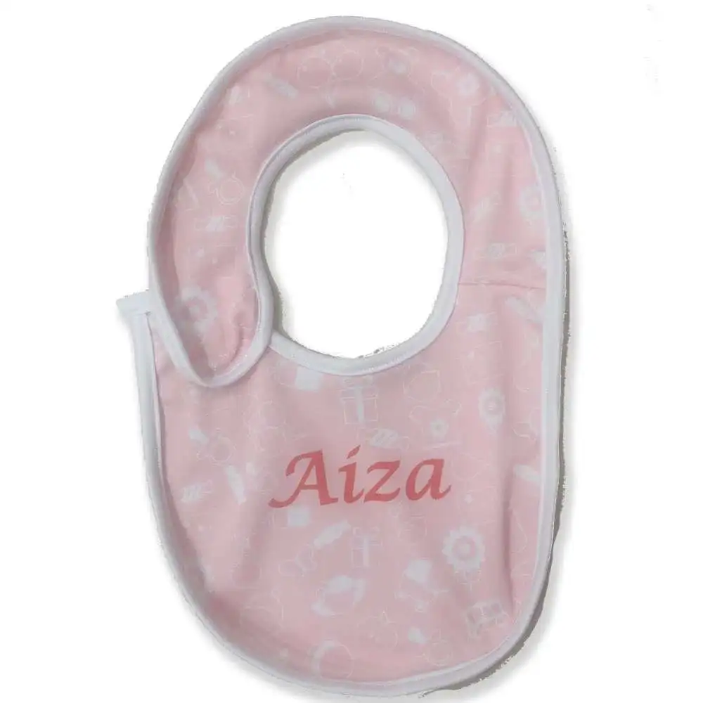 Personalized Bib with Name for Baby Girl